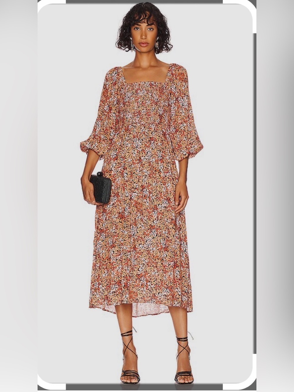 Minkpink Willow Midi Dress Size M Floral